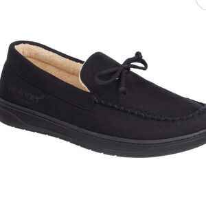 Isotoner Men's Black Slip-On Loafers